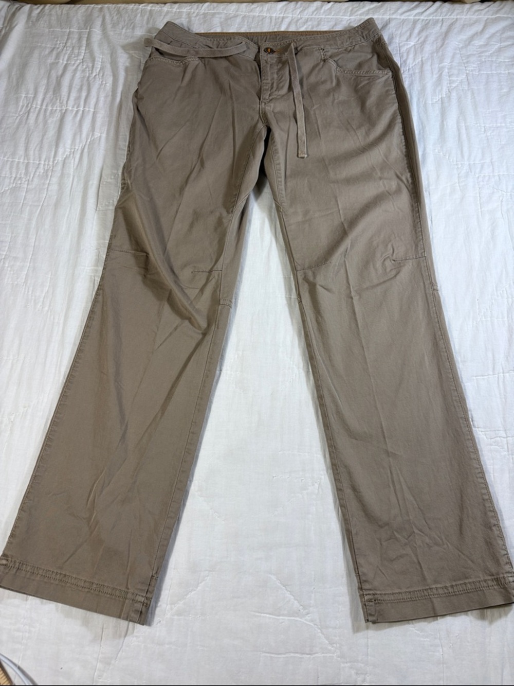 Gorpcore Orvis Everyday Stretch Chino Pants Khaki Tan/Taupe Straight Leg Size 10 - Picture 10 of 12